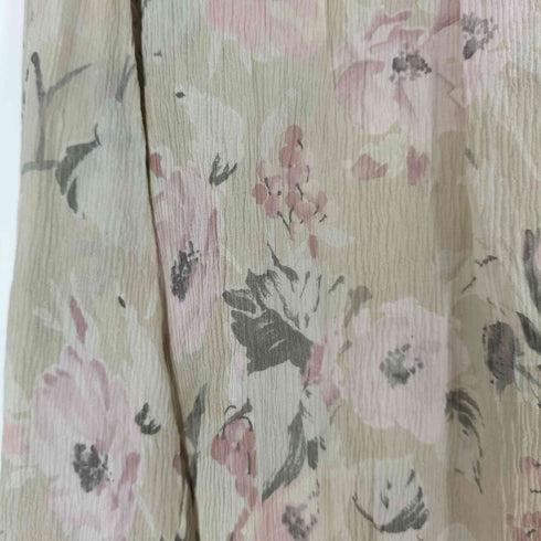 マックスマーラ MAX MARA 90S~00S 銀タグ イタリア製 PUMA SETA スクエアネック 花柄 ブラウス レディース EUR:40